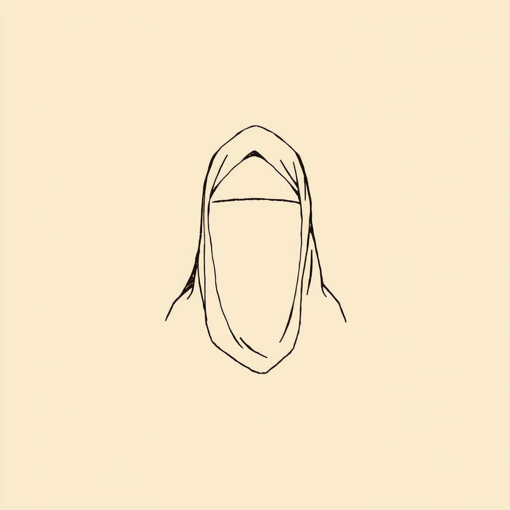 veiled head
