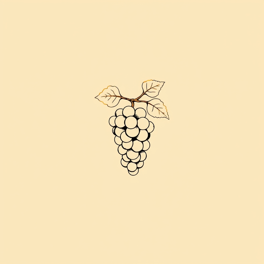 branche de vigne avec un raisin