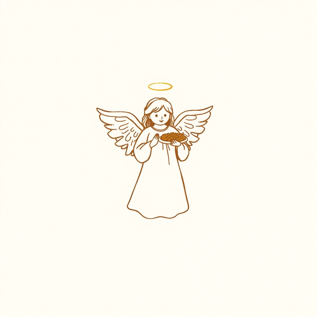 visit from an angel with food