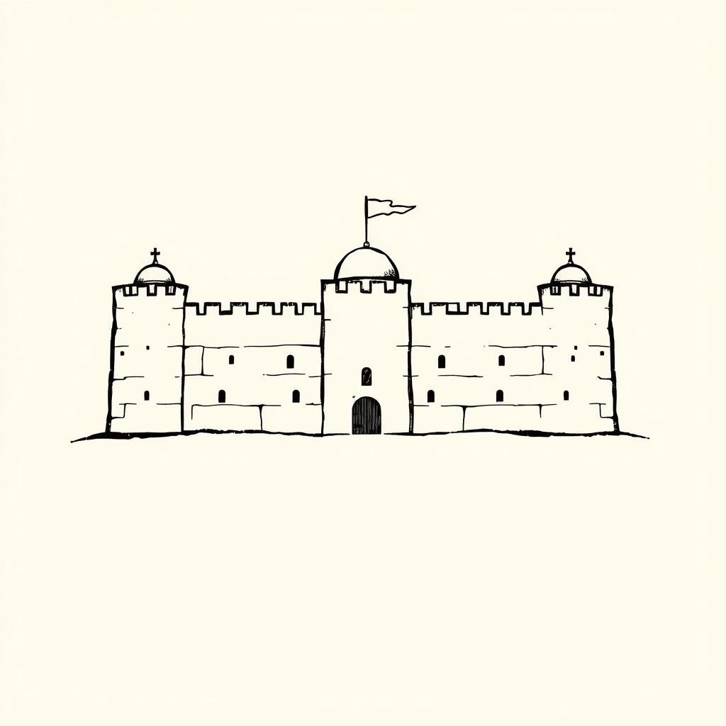 murs de ville assiégée
