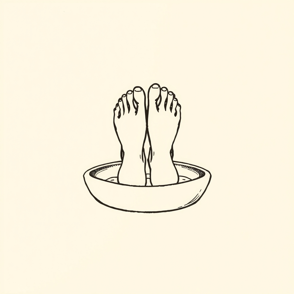 Lavage des pieds