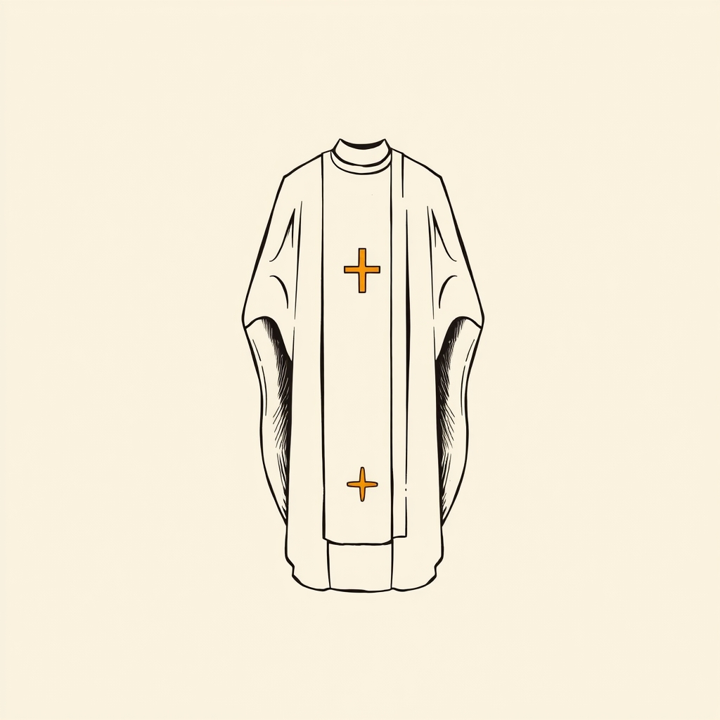 white chasuble