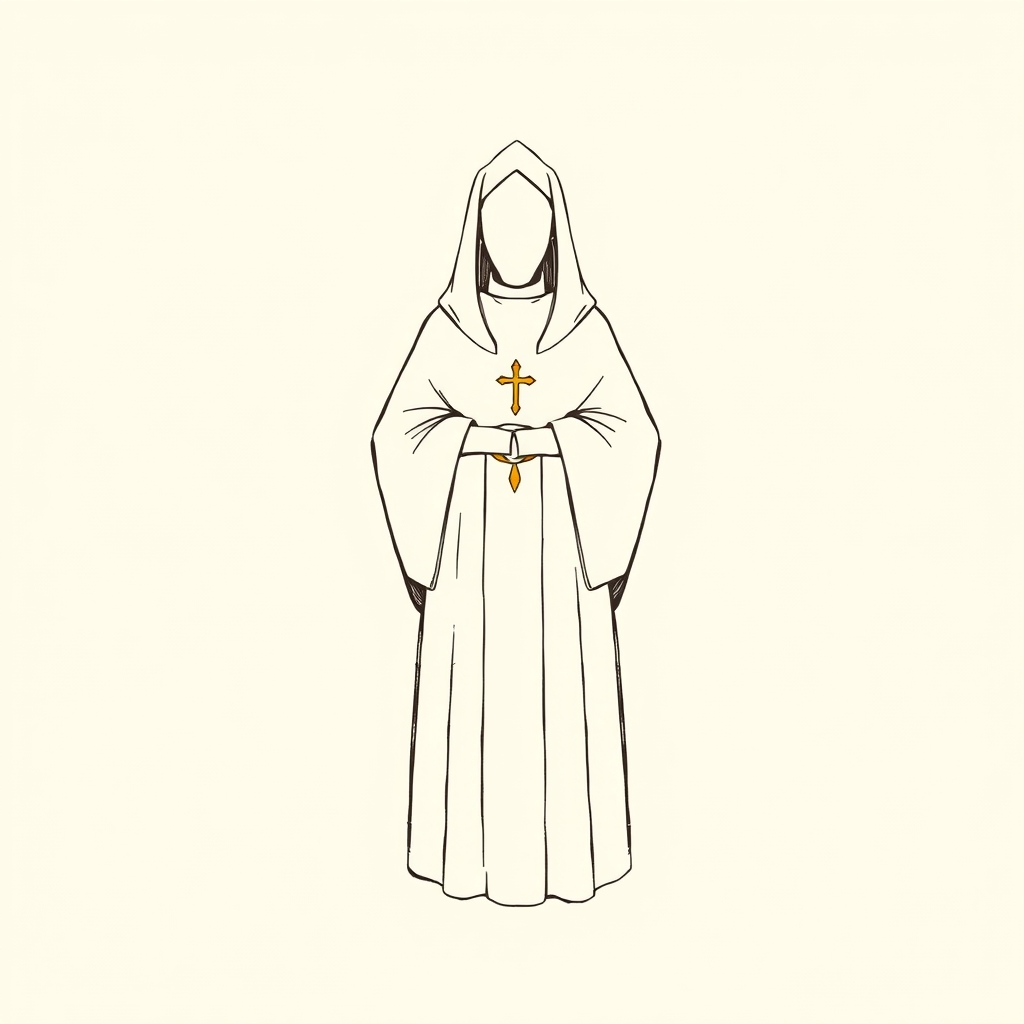 white Dominican habit