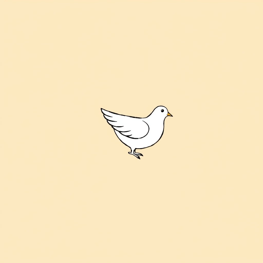 white dove on head or shoulder