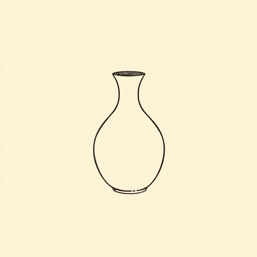 wide-mouthed vase