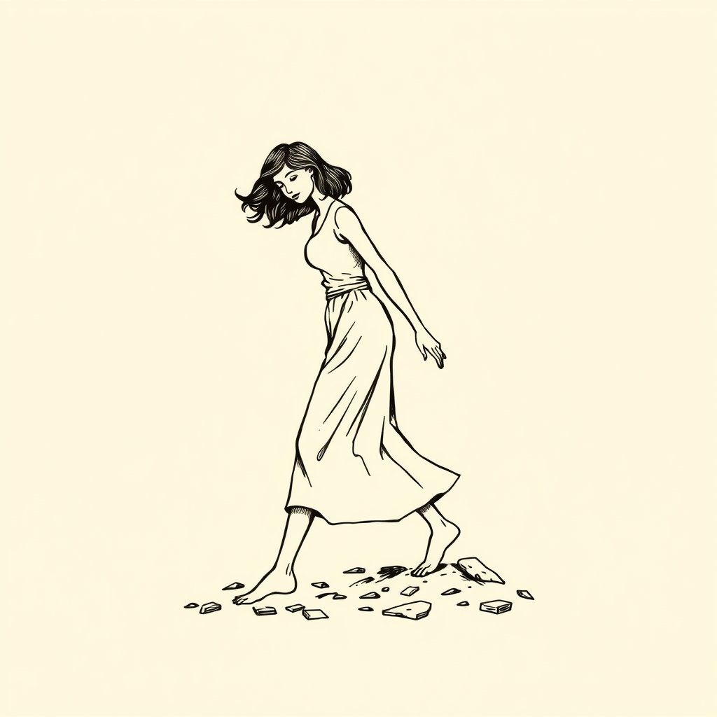 donna calpestata