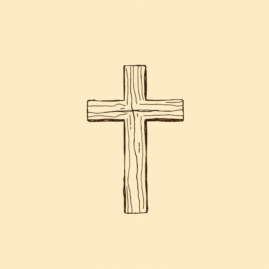 croix de bois (pour les enfants qu'il protégeait)