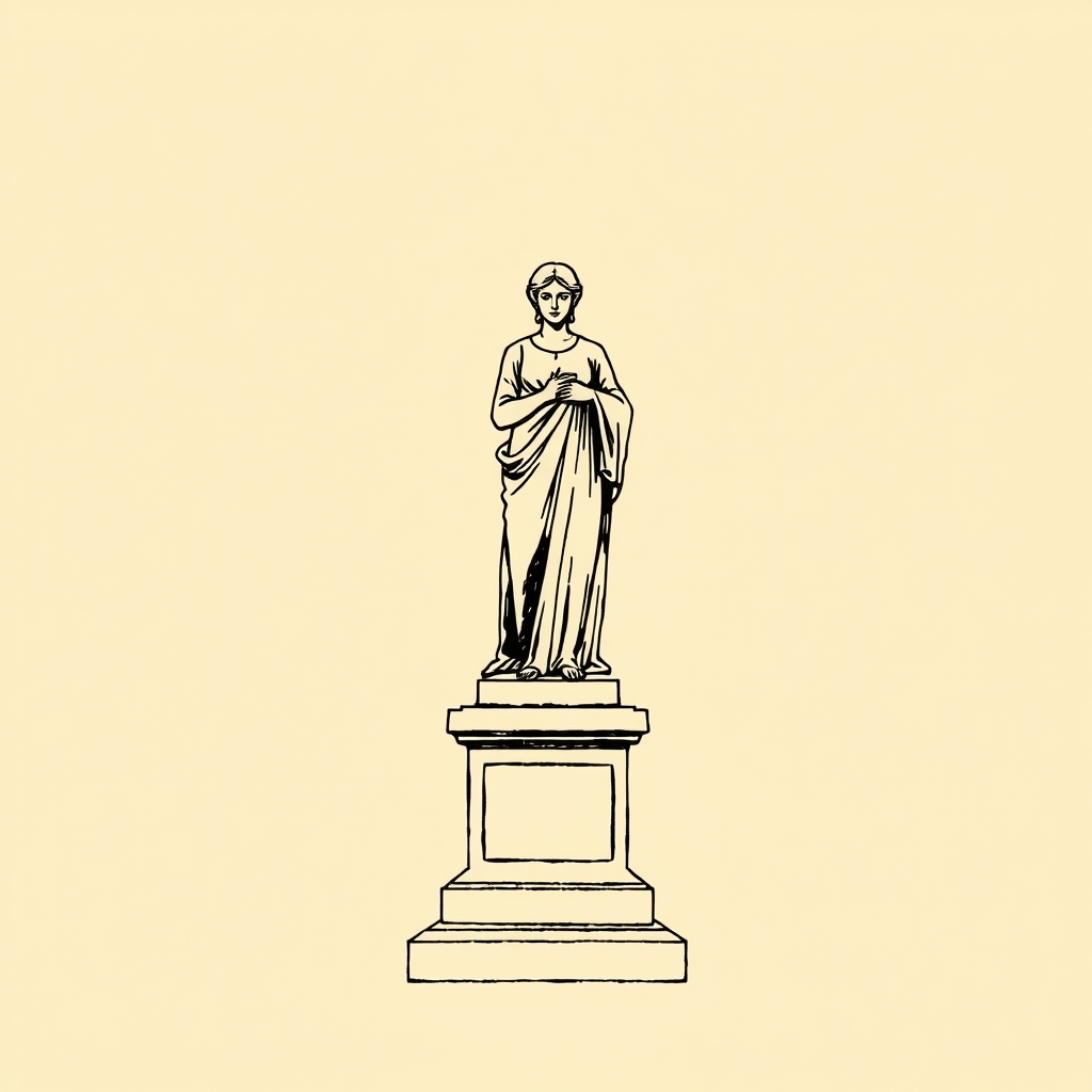 statue de bois