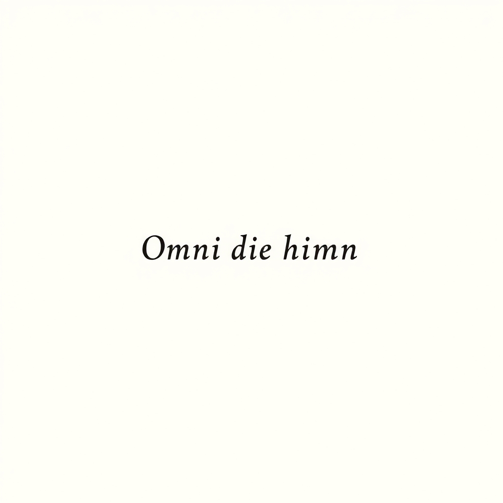 escrito (himno Omni die)