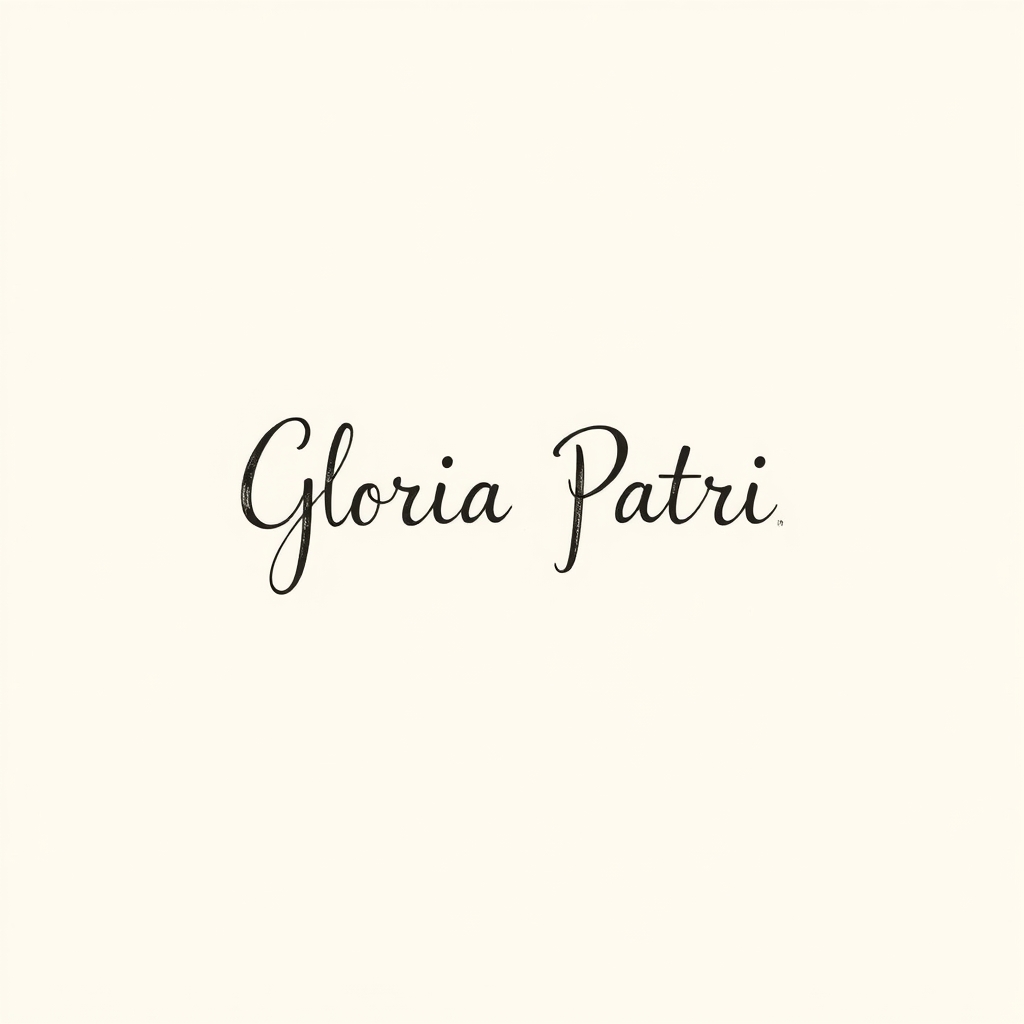 scritto con Gloria Patri e Filio