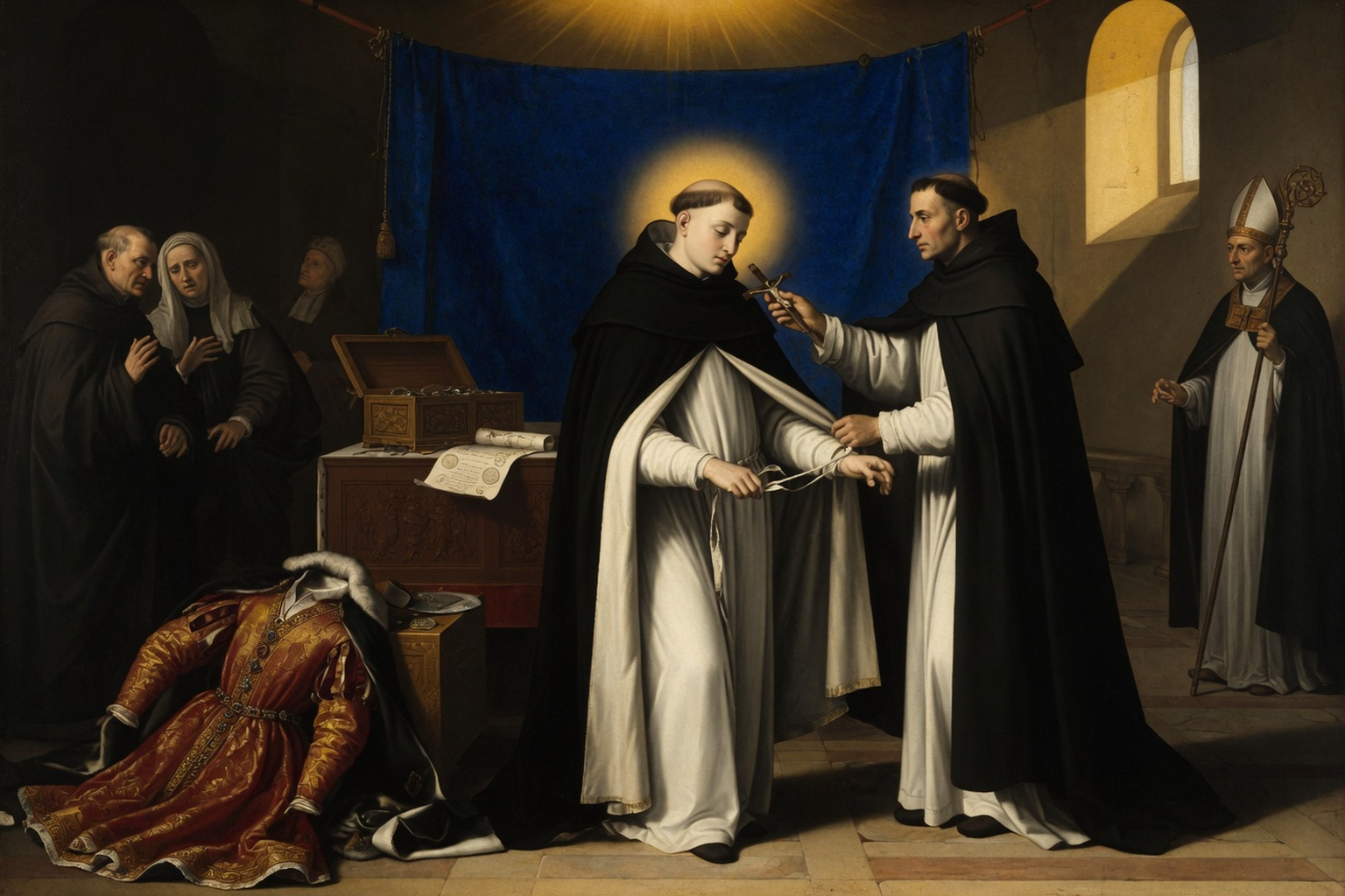 Saint Thomas d'Aquin recevant l'habit dominicain