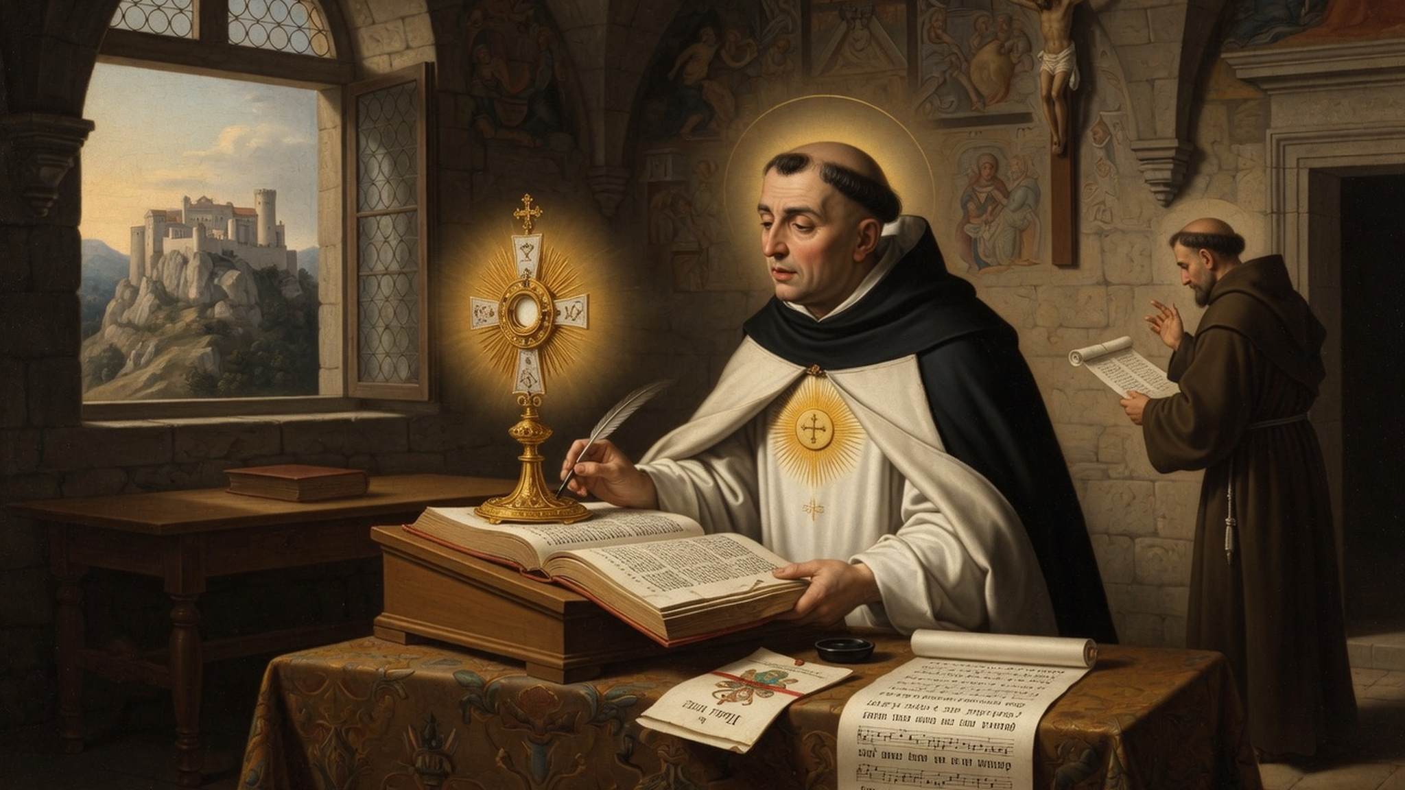 Saint Thomas d'Aquin - Composition de l'Office du Corpus Christi