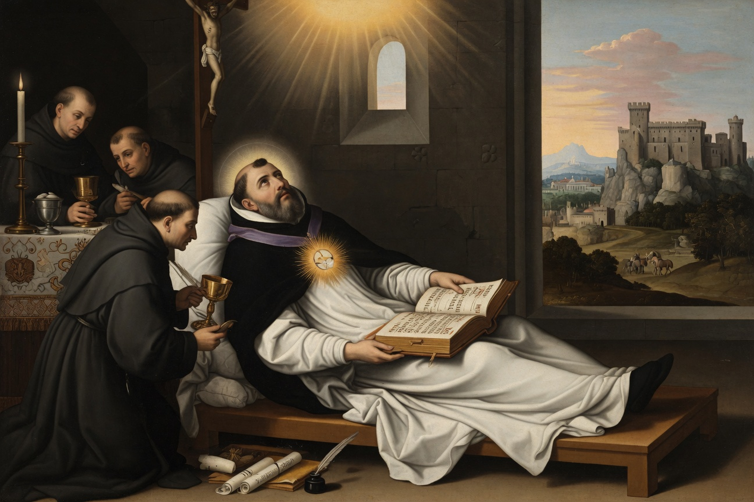 Saint Thomas d'Aquin - Trépas à Fosse-Neuve et héritage