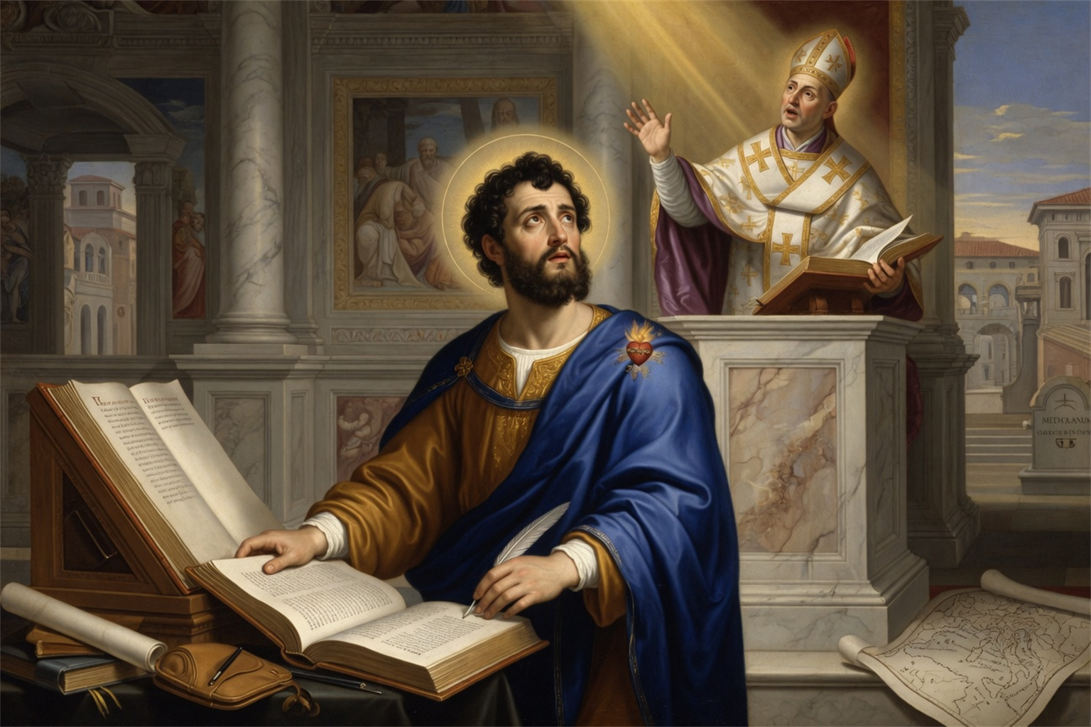 Saint Augustin d'Hippone - L'enseignement à Rome et Milan