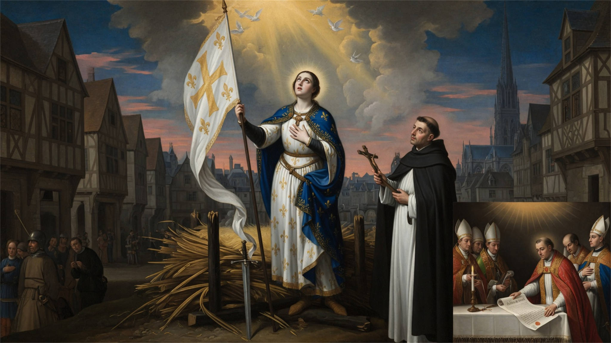 Jeanne d'Arc (La Pucelle d'Orléans) - Le bûcher et la réhabilitation posthume
